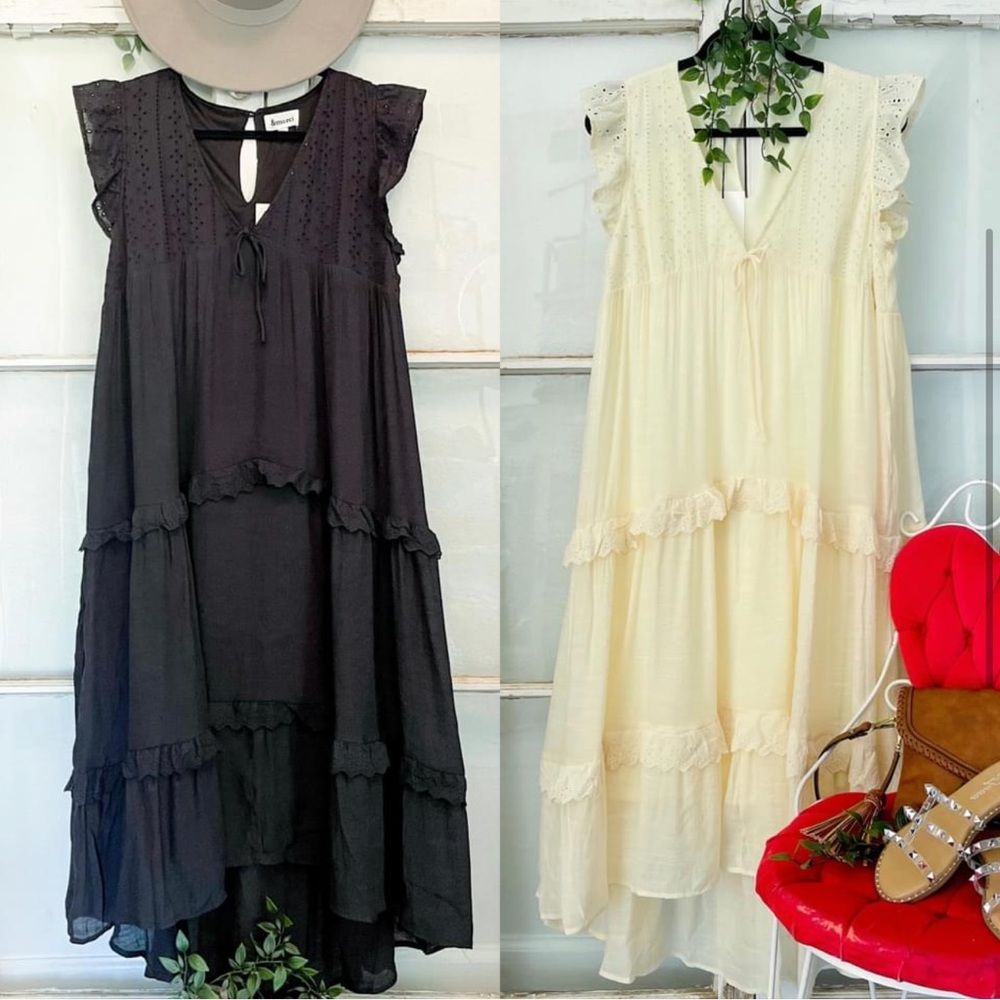 Buttercream Eyelet Dress - Picture 6 of 6